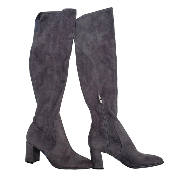 Marc Fisher Over The Knee grey suade boots - Picture 7 of 7